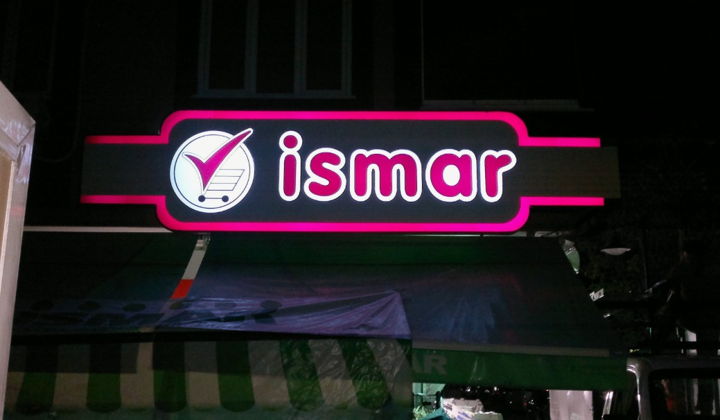 Süpermarket Işıklı Tabela