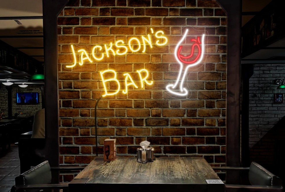 Bar Işıklı Tabela