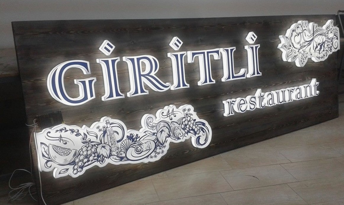 Restoran Kutu Harf Tabela