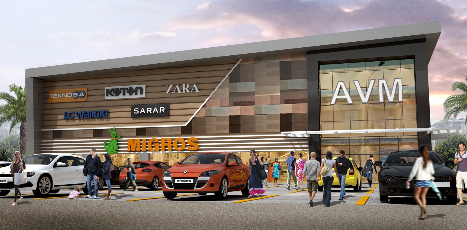 Alışveriş Merkezi Kutu Harf Tabela